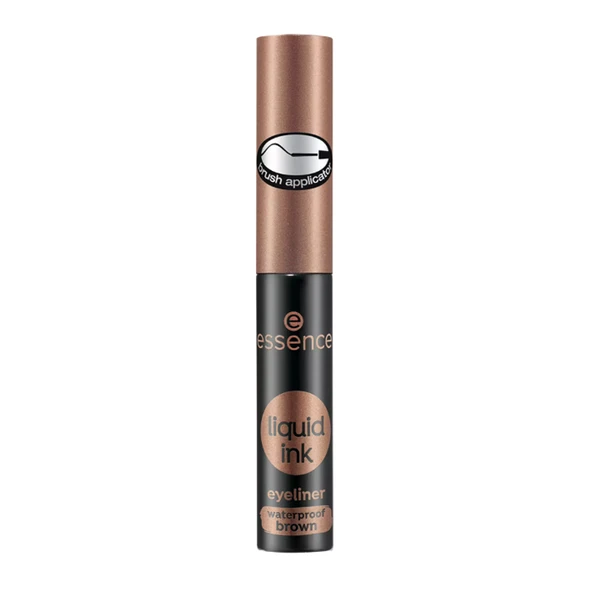 Essence Liquid Ink Waterproof Eyeliner - 02 Brown 3 ml ürün görseli