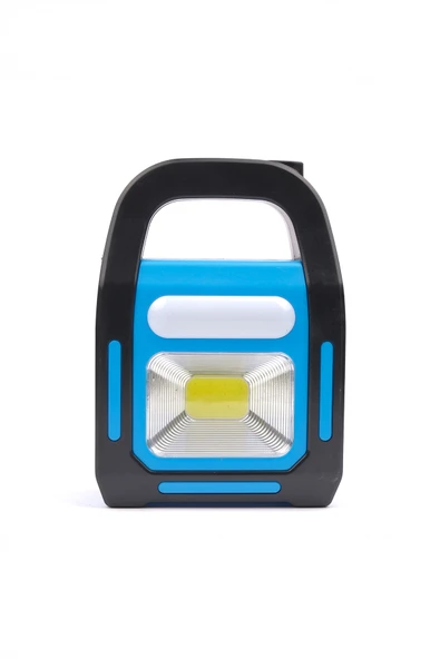 HB-9707A-1 3 Kademeli USB Çıkışlı Şarjlı Mavi Solar Lamba - 3