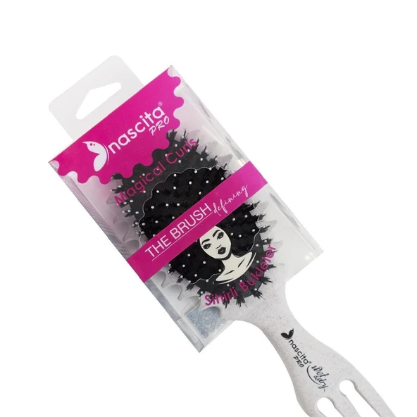 Nascita Magical Curls Saç Fırçası Küçük Boy - 56 - Resim 4