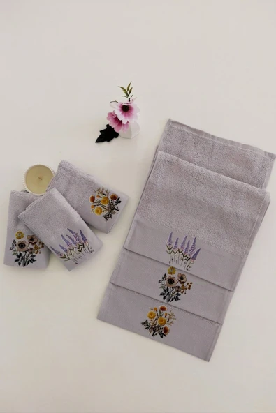 Sevim 3'lü Mutfak Havlu Takımı - Dondurma Baskılı Havlu Seti - Ekstra Yumuşak & Bambu - 30x50 cm - 11