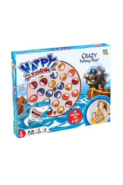 Kayyum Oyuncak Pilli Müzikli Balık Tutma Oyunu Baby Shark Sarkılı Happy Fishing.| Eğitici Balık Yakalama Oyunu.