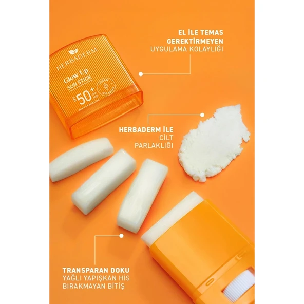 Herbaderm Stick Güneş Koruyucu 50+ SPF Leke Karşıtı ve Aydınlatıcı 19 gr - Resim 3