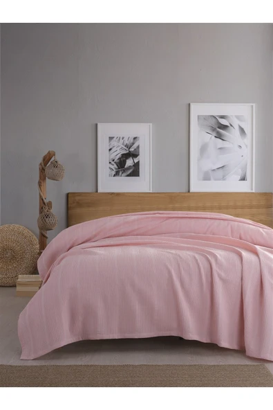 Sevim Tek Kişilik Waffle Pike 160x230cm, %100 Pamuk, Petek Tasarım Pike - Resim 11