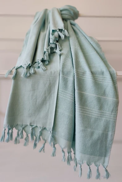 Sevim %100 Pamuk Havlu Peştemal 90x170cm - Yumuşak Plaj Havlusu - Resim 11