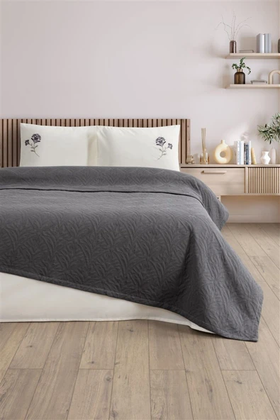 Sevim Tivoli Nakışlı Pike Takımı- Jakarlı Pike Yatak Örtüsü - Daniela - 4