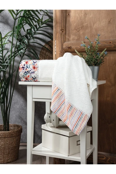 Sevim 2'li Bambu Banyo Havlu Seti - Ekstra Su Emici & Süper Yumuşak Banyo Havlusu - Tivoli - Toulosse