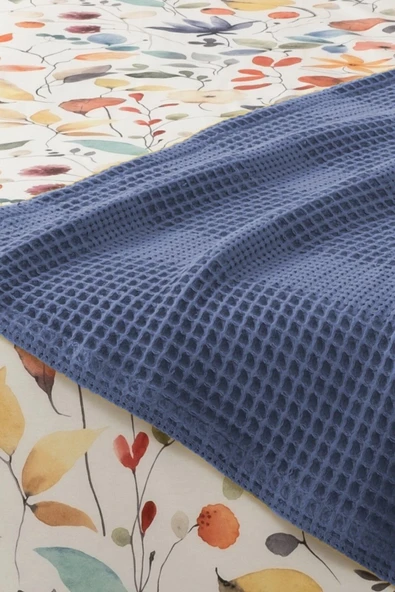 Sevim Yeşil Çift Kişilik Havuzlu Pike Takımı - Çiçek Desenli & Yumuşak Pike Seti - 4 Parça-Fayette - Resim 8