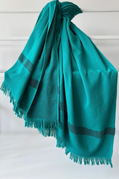 Sevim %100 Pamuk Kalın Çizgili Peştemal-Plaj Havlusu & Şezlong Örtüsü-90x200 cm