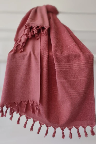 Sevim %100 Pamuk Havlu Peştemal 90x170cm - Yumuşak Plaj Havlusu - Resim 5