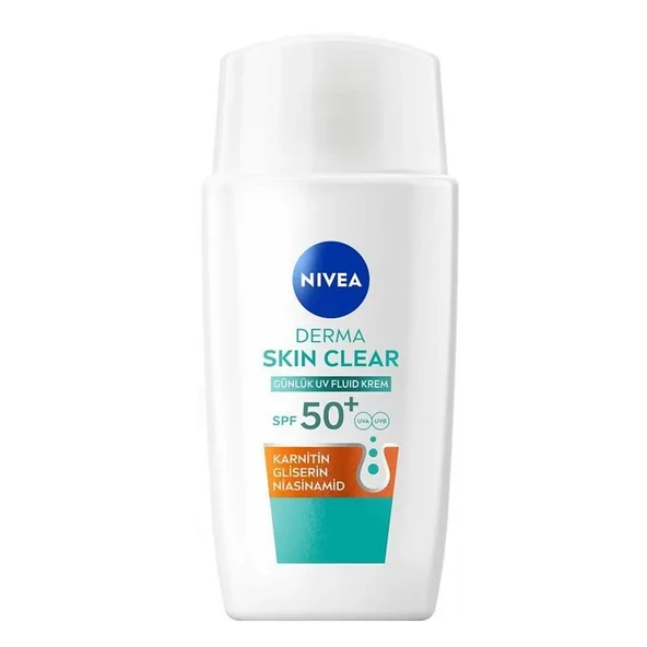 Nivea Derma Skin Cleaer SPF 50+ Fluid Krem 40 ml ürün görseli