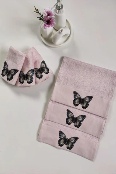 Sevim 3'lü Mutfak Havlu Takımı - Dondurma Baskılı Havlu Seti - Ekstra Yumuşak & Bambu - 30x50 cm - 4