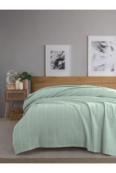 Sevim Çift Kişilik Waffle Pike 210x230cm, %100 Pamuk, Petek Tasarım Pike - 11