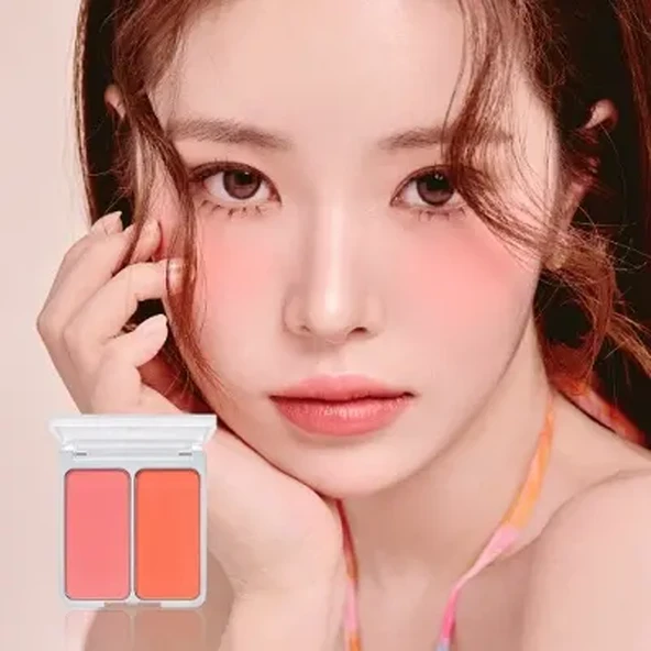 2aN Dual Cheek Allık - 04 Hot Living Coral 4.5 g - Resim 4