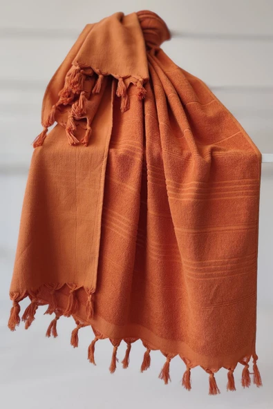 Sevim %100 Pamuk Havlu Peştemal 90x170cm - Yumuşak Plaj Havlusu - Resim 6