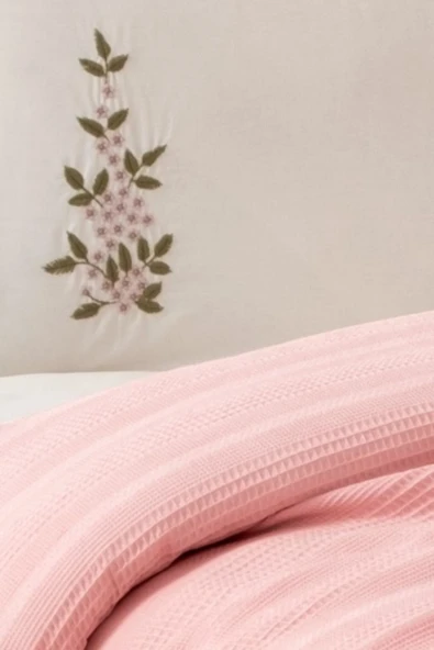 Sevim Çift Kişilik 4 Parça Pike Takımı Çeyizlik, Full Takım Seti Legacy - Resim 8