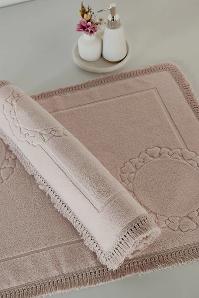 Sevim Püskül Dantelli Ayak Havlusu (50 X 70) Cm 2'li - 3
