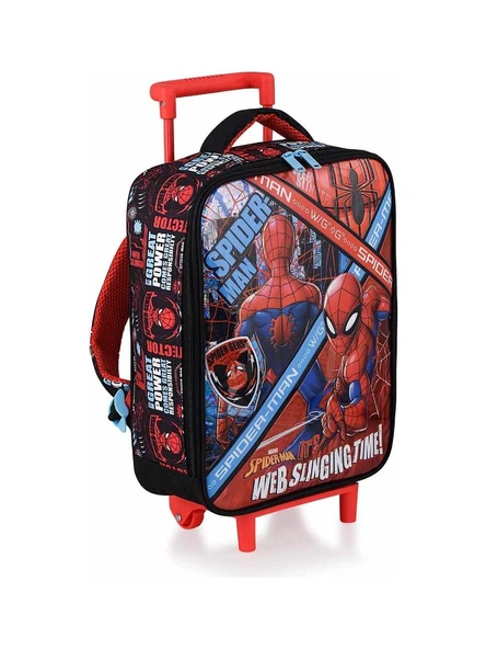 Spiderman Web Slinging Time Çekçekli Anaokul Çantası 41347 - Resim 2