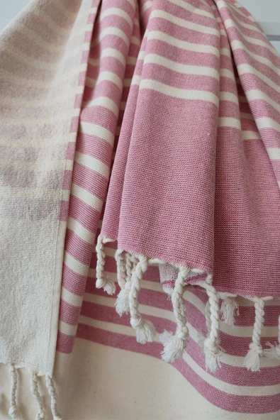 Sevim %100 Pamuk Şezlong Havlusu-Plaj & Havuz Havlusu - Plaj Örtüsü 80x190 cm Peştemal - 6