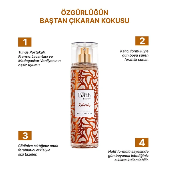 The Bath Factory Vücut Spreyi - Liberty 200 ml - Resim 2
