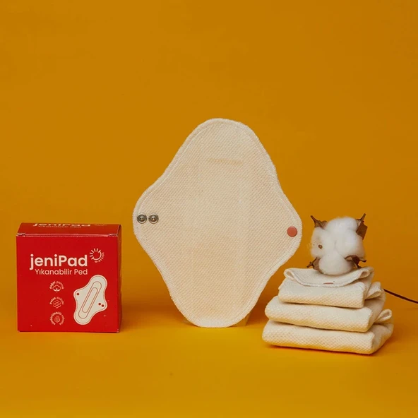 W-Beside JeniPad Yıkanabilir Ped 6 Adet - Beyaz Gece - Resim 2