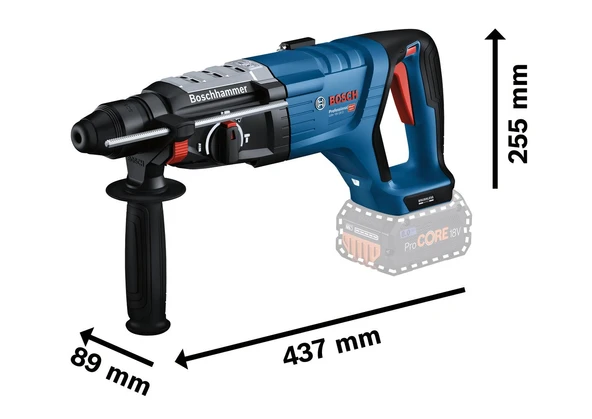 Bosch GBH 18V-28 D 1x4.0Ah Tek Akülü Kırıcı Delici - Resim 2