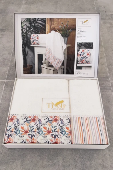 Sevim 2'li Bambu Banyo Havlu Seti - Ekstra Su Emici & Süper Yumuşak Banyo Havlusu - Tivoli - Toulosse - 2