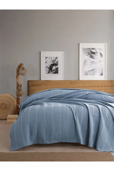 Sevim Çift Kişilik Waffle Pike 210x230cm, %100 Pamuk, Petek Tasarım Pike - 4