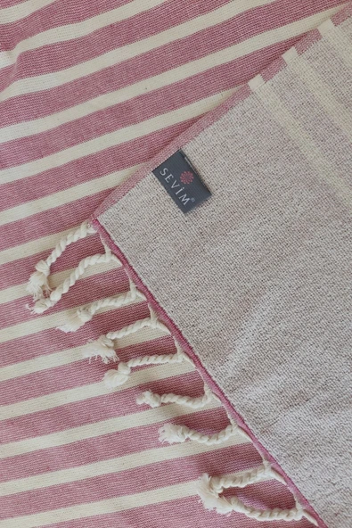 Sevim %100 Pamuk Şezlong Havlusu-Plaj & Havuz Havlusu - Plaj Örtüsü 80x190 cm Peştemal - 8