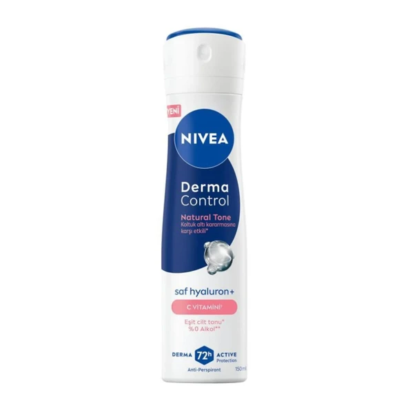 Nivea Derma Control Natural Tone Kadınlara Özel Sprey Deodorant 150 ml ürün görseli