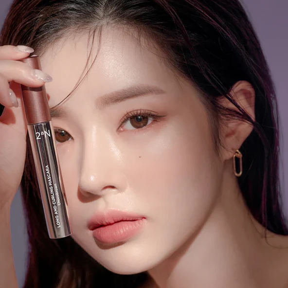 2aN Long and Curling Mascara Chocobrown 7.5 gr - Resim 2