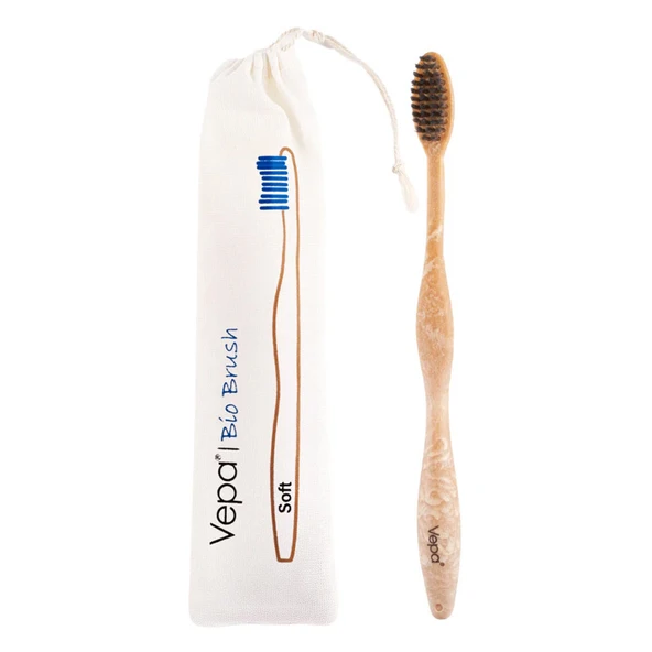 Vepa Bio Ahşap Yetişkin Diş Fırçası Keseli Ambalaj ürün görseli