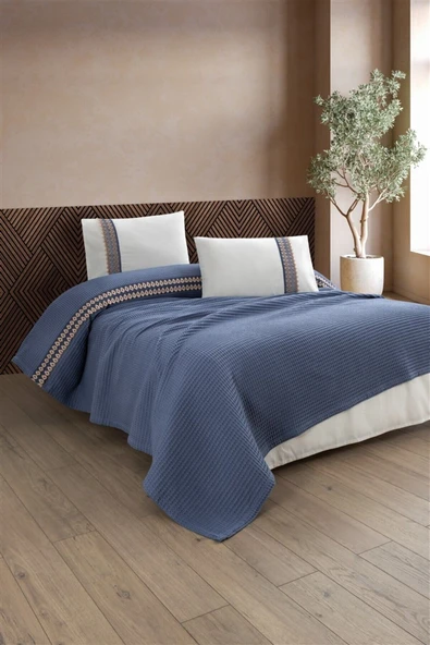 Sevim Tivoli Çift Kişilik 4 Parça Havuzlu Pike Takımı - Çeyizlik & Hediyelik Pike - Valerie-yeşil - 5