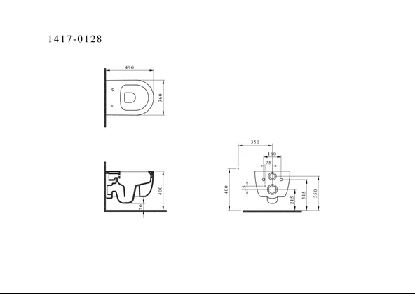 Bocchi V Tondo Rimless Asma Klozet Mat Kaşmir Kapaklı 1417-011-0128 - 2