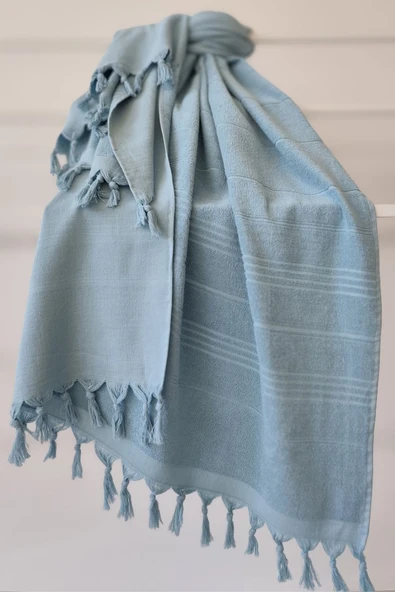 Sevim %100 Pamuk Havlu Peştemal 90x170cm - Yumuşak Plaj Havlusu - Resim 10