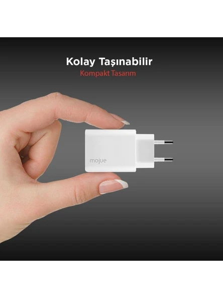 Mojue MS13 Duo Hızlı Şarj Adaptörü Teşhir - Resim 4