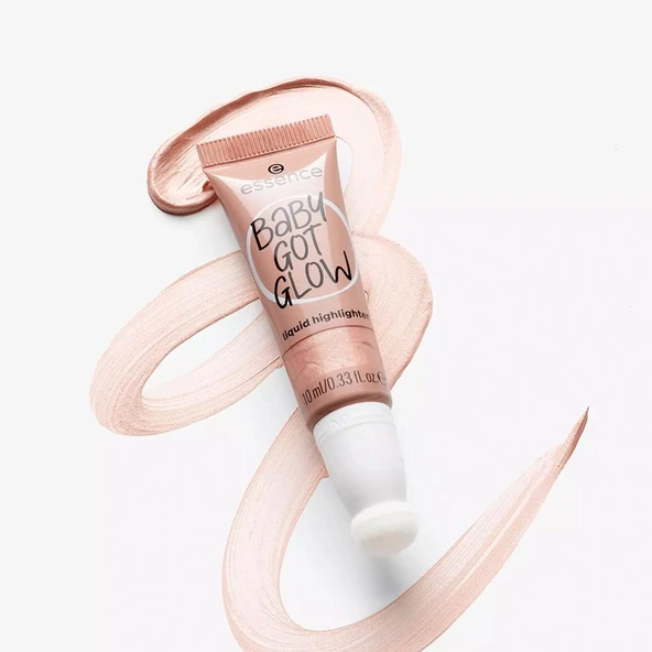 Essence Liquid Highlighter Baby Got Glow - 10 Sassy in Silk 10 ml - Resim 4