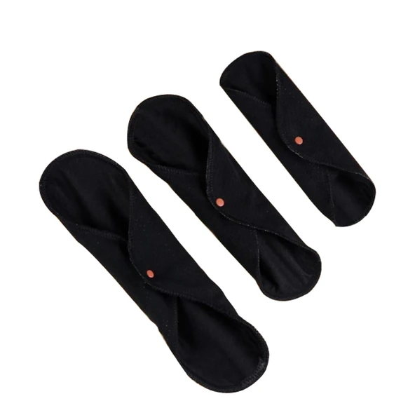 W-Beside JeniPad Yıkanabilir Ped Mix -Siyah ürün görseli