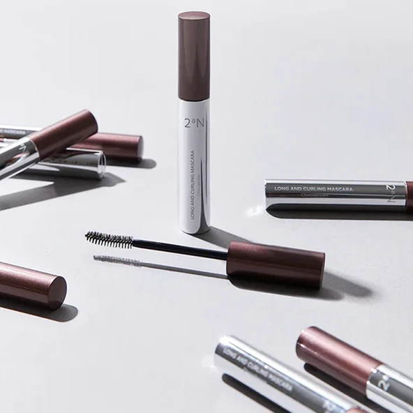 2aN Long and Curling Mascara Chocobrown 7.5 gr - Resim 3
