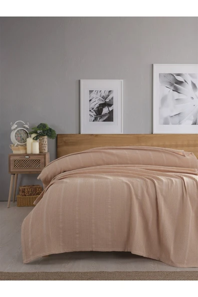 Sevim Tek Kişilik Waffle Pike 160x230cm, %100 Pamuk, Petek Tasarım Pike - Resim 6