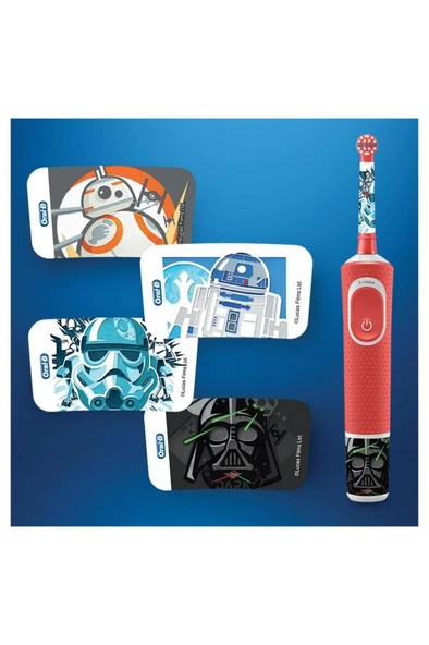Oral-B Vitality D100 Star Wars Seyahat Kaplı Şarjlı Çocuk Diş Fırçası - 4