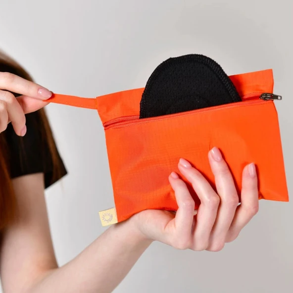 W - Beside Sızdırmaz Ped Çantası - Turuncu - Resim 3