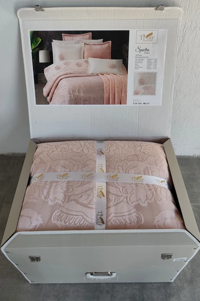 Sevim Tivoli 10 parça Battaniyeli Kadife Yatak Örtülü Çeyiz Seti Spectra - 2