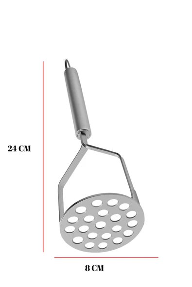 24 Cm Çelik Patates Ezici & Çok Amaçlı Ezici - Resim 2
