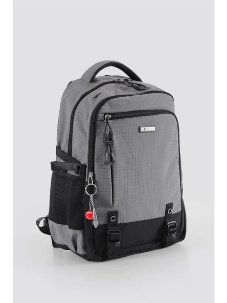 Ççs Dayanıklı ve Konforlu Siyah Gri Spor, Okul Sırt Çantası (51930) - 2
