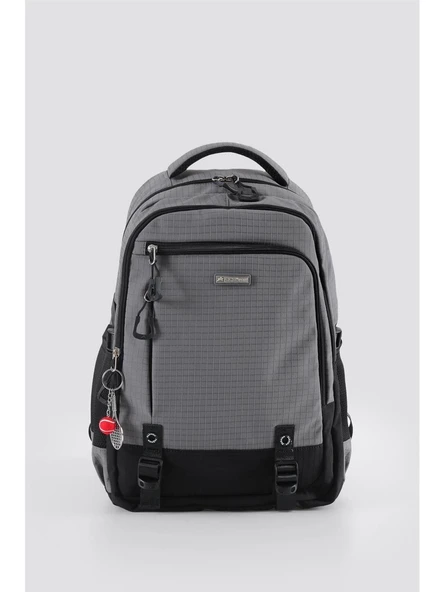 Ççs Dayanıklı ve Konforlu Siyah Gri Spor, Okul Sırt Çantası (51930)