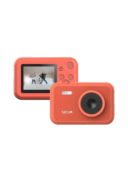 SJCAM FunCam Çocuk Kamerası Kırmızı - Çocuklar için Fotoğraf Makinesi 1080p 12MP ürün görseli