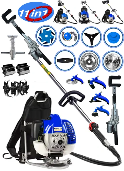 EISENN ST 900 Sırt Tırpan + Çapalama Seti + Zeytin Toplama 12 Parça Full Set ürün görseli 1