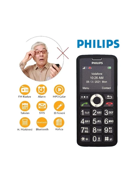 Philips C Serisi Tuşlu Telefon