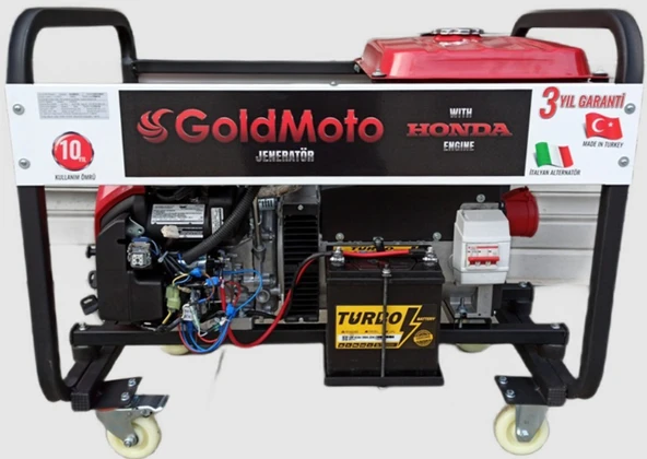GoldMoto GM16TBJH Benzinli Jeneratör 14kVA Trifaze Marşlı ürün görseli