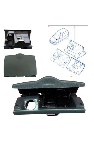 Renault Kangoo & Kangoo Express 1997-2004 Ön Torpido Küllük ürün görseli